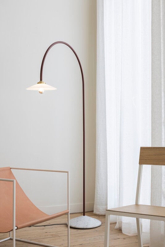 valerie_objects Standing Lamp Marble N°2, menie red, decoration image