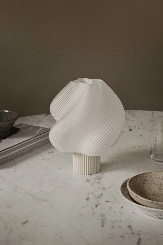 Crème Atelier Soft Serve portable lamp, vanilla bean, decoration image