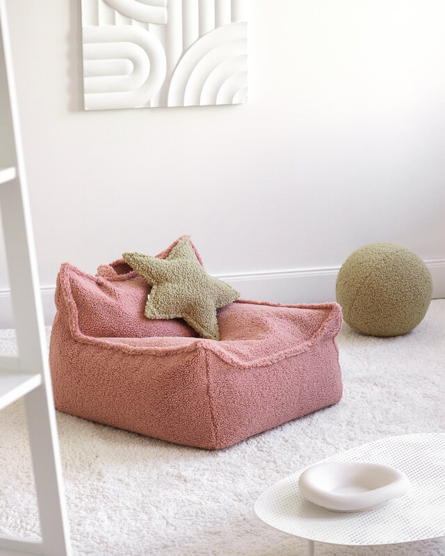 Hobestluk Poltrona A Sacco Gigante 1,8 M In Peluche Bianco - Sacco Morbido Con Memory Foam, Fodera Lavabile E Tasca Portaoggetti