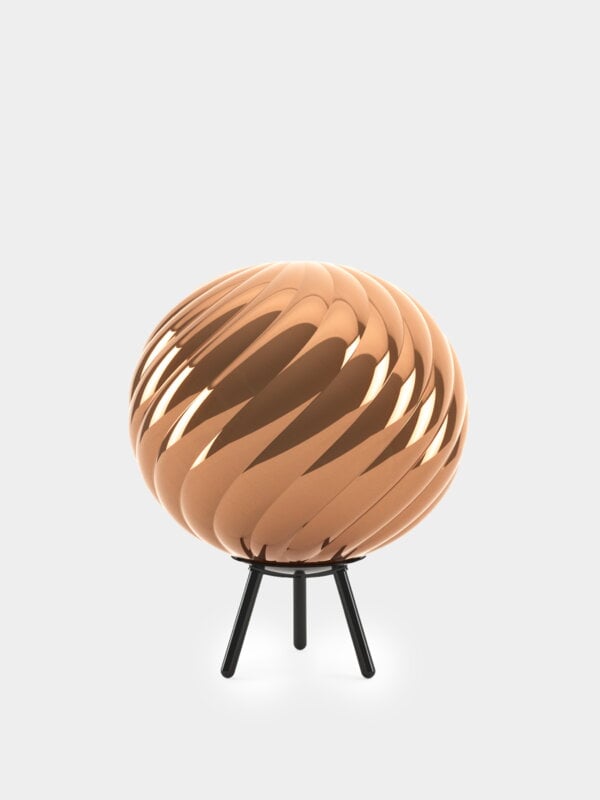 Tom Dixon Whirl ladattava valaisin, iso, kupari - musta, näkymä 4