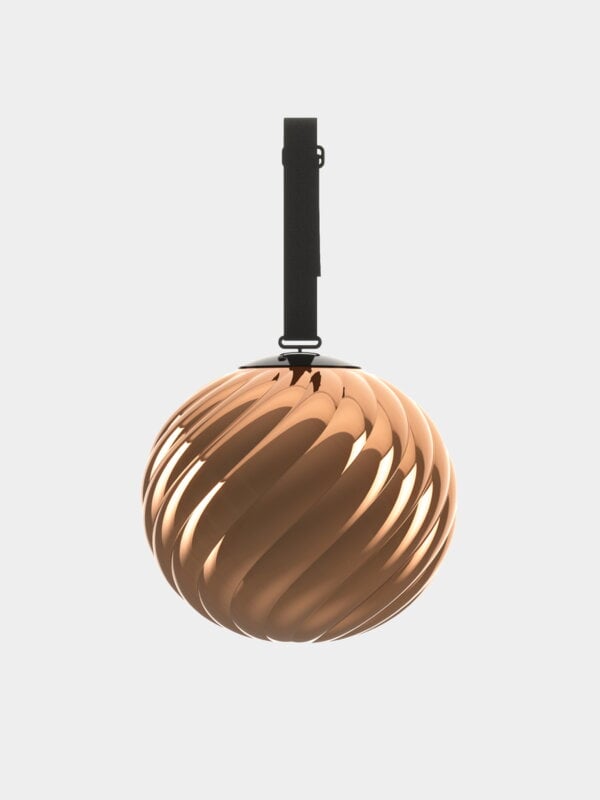 Tom Dixon Whirl ladattava valaisin, iso, kupari - musta, näkymä 5