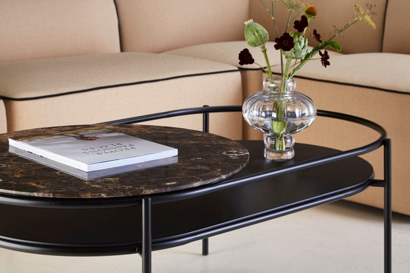 Woud Verde Coffee Table Brown Marble Finnish Design Woud Verde Coffee Table Brown Marble, Rotating Coffee Table Nz