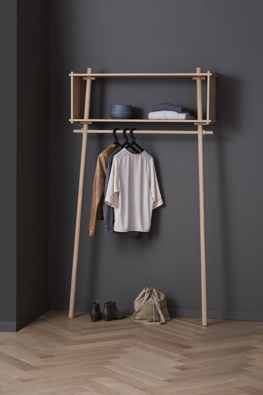 Woud Illusion perchero, juego de 3, negro, imagen de decoración