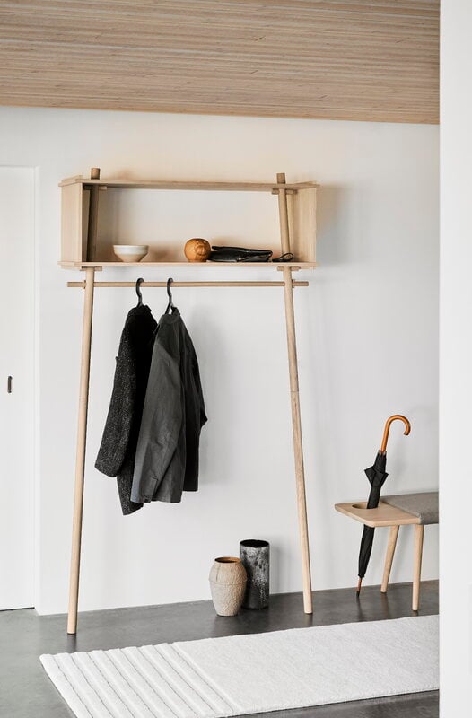 Woud Illusion perchero, juego de 3, negro, imagen de decoración