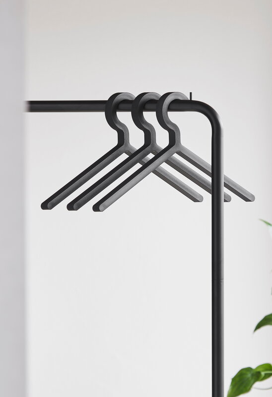 Woud Illusion perchero, juego de 3, negro, imagen de decoración