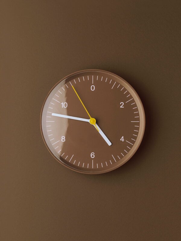 HAY Wall Clock Recycled, brown, decoration image