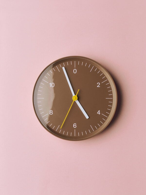 HAY Wall Clock Recycled, brown, decoration image