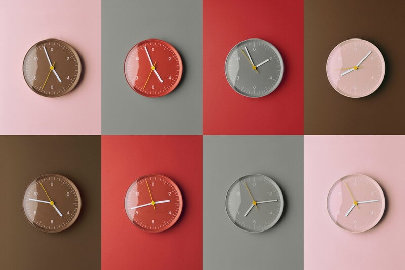 HAY Wall Clock Recycled, red | Finnish Design Shop