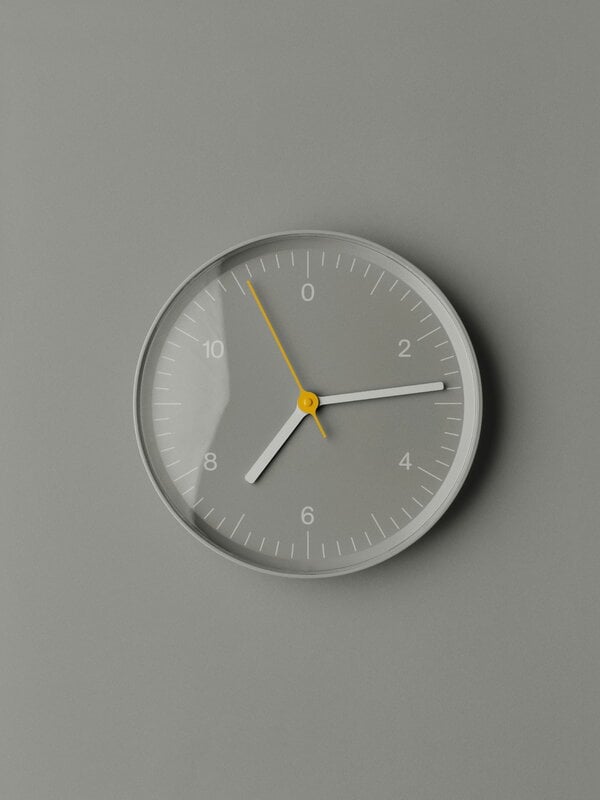 HAY Wall Clock Recycled, grey, decoration image
