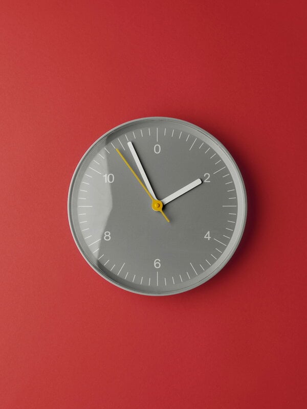 HAY Wall Clock Recycled, grey, decoration image