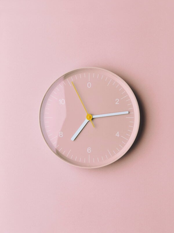 HAY Wall Clock Recycled, pink | Finnish Design Shop