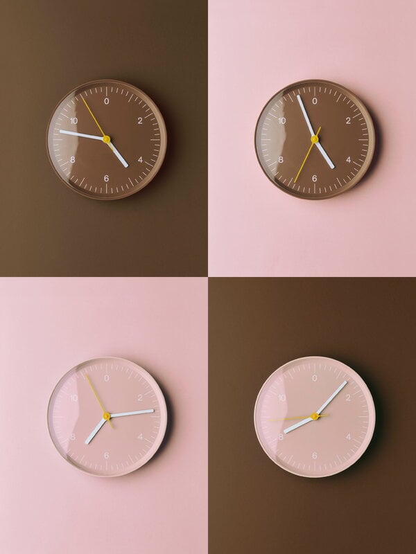 HAY Wall Clock Recycled, pink | Finnish Design Shop