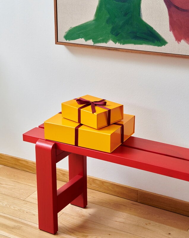 HAY Weekday bench, 111 x 23 cm, wine red, decoration image