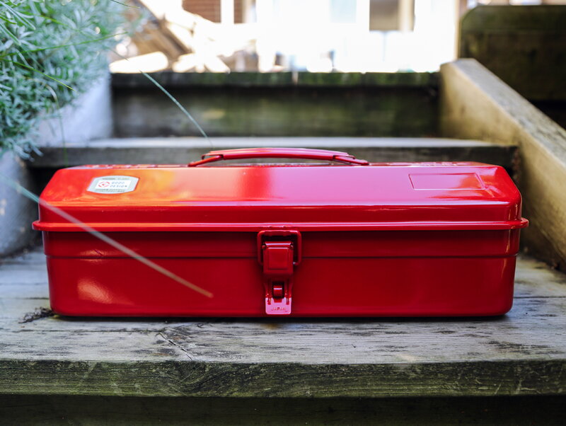 Toyo Steel Y-350 Camber Top toolbox, red, decoration image