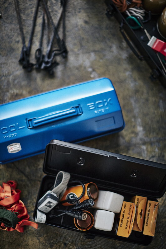 Toyo Steel Y-350 Camber Top toolbox, blue, decoration image