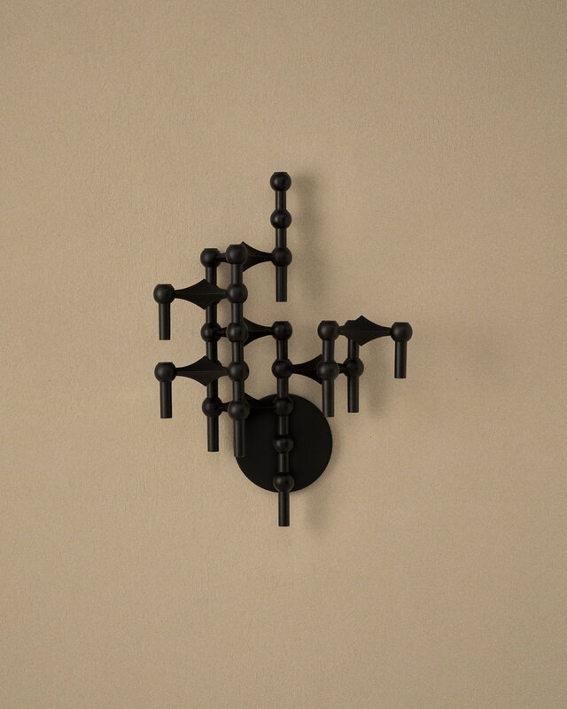 STOFF Copenhagen STOFF Nagel wall hanger, black, view 2