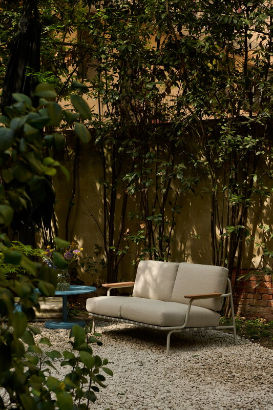 Muuto Settle Outdoor sofá, 2 plazas, Laze 1 - gris, imagen de decoración