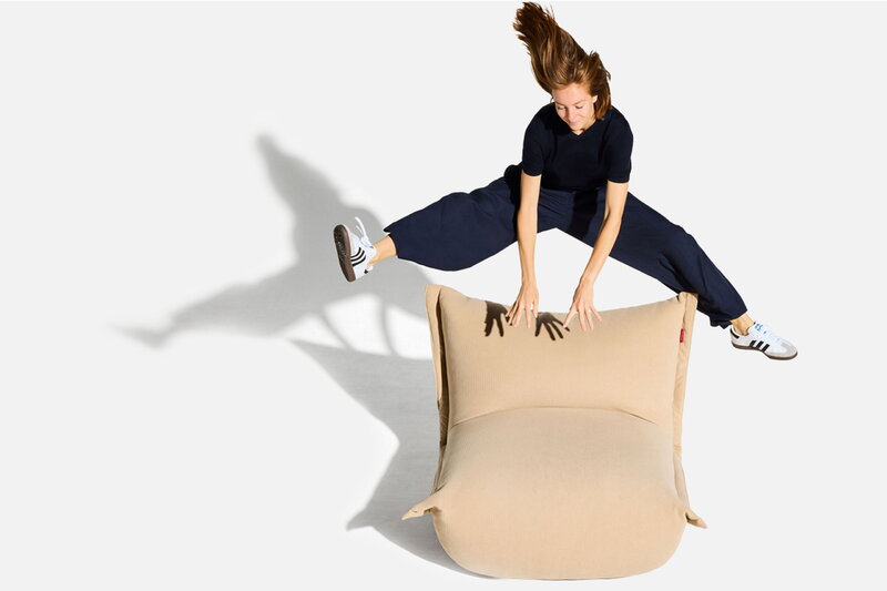 Fatboy The BonBaron Slim fauteuil lounge, corde recyclée beige, image décorative