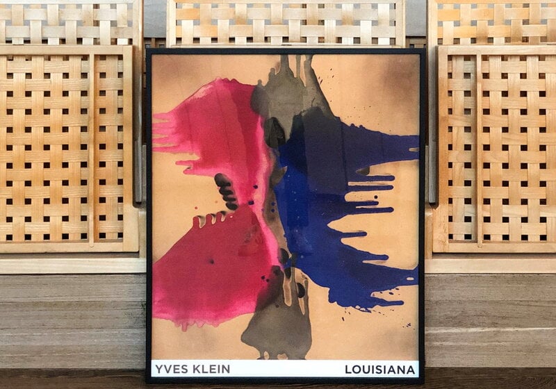 Louisiana Museum of Modern Art Yves Klein - Fire Colour - FC 17 1962, 71,4 x 59,4 cm affiche, image décorative