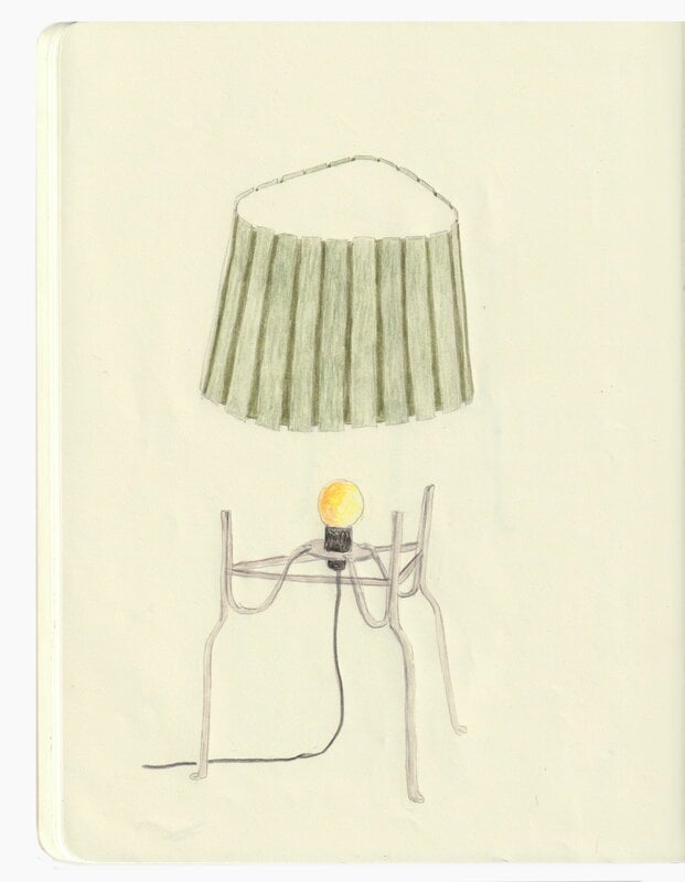 HAY Canelé table lamp, almond green, view 11