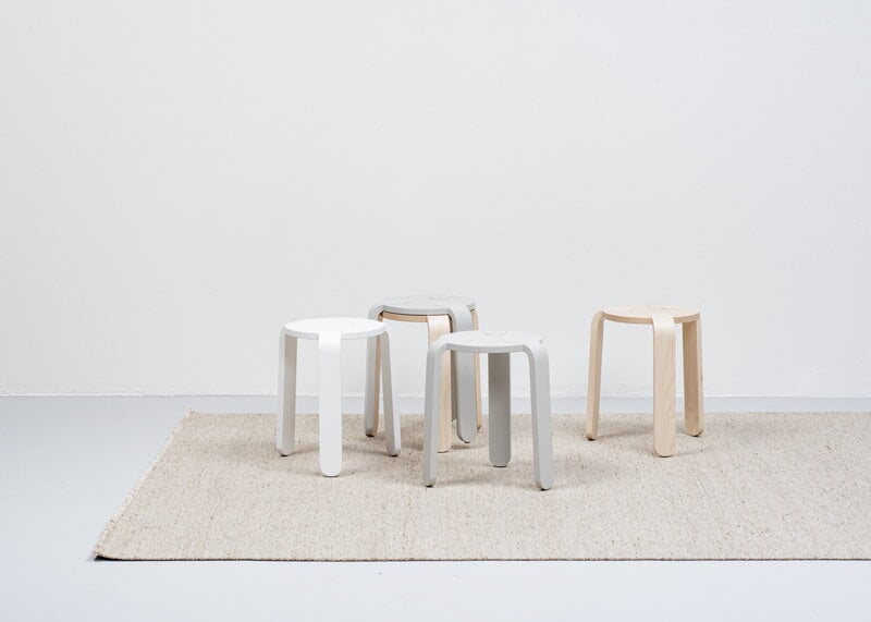 Muoto Collection Lulu stool, white, decoration image