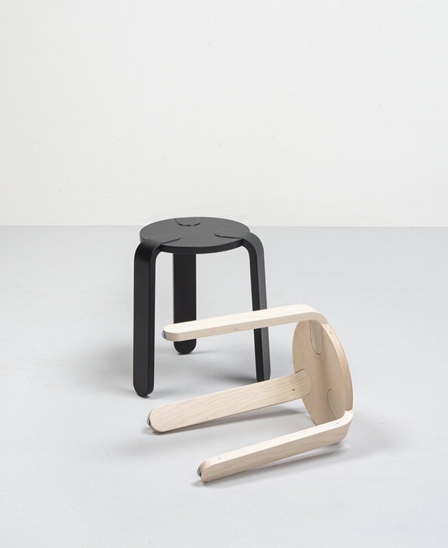 Muoto Collection Lulu stool, black, decoration image