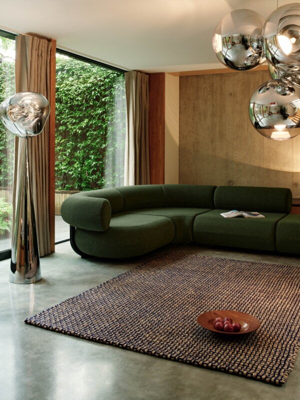 Tom Dixon Weave rug, blue, decoration image