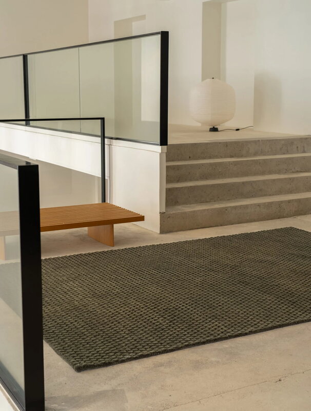 massimo copenhagen Drops rug, forest green, decoration image
