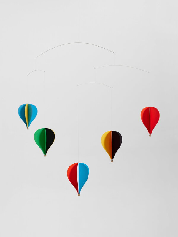 Mobile Flensted - Cygnes Blancs, Carillon à Vent Déco, 55x45 Cm, En Acier Et Carton, à Assembler Facilement