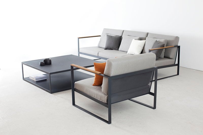 Garden Easy Table 115 X Cm, Simple Iron Sofa Set Design