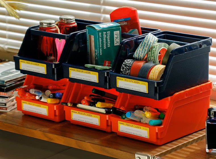 Penco Pile-up caddy, navy, view 3
