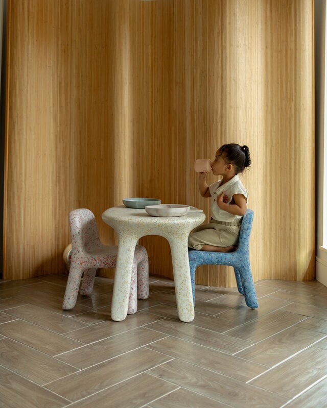 ecoBirdy Rainbow tavolo/sedia set, cielo - fragola - vaniglia, vista 14