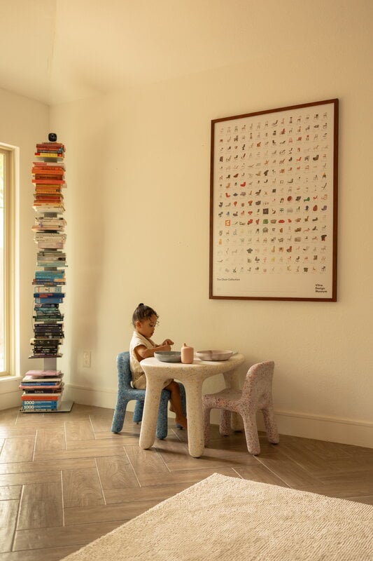 ecoBirdy Rainbow tavolo/sedia set, cielo - fragola - vaniglia, vista 10