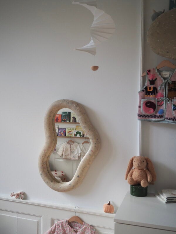 ecoBirdy Espejo Marine, blanco desvanecido, imagen de decoración