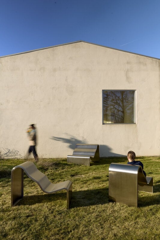 Muuto Banc Dream view, 100 cm, acier brossé, image décorative