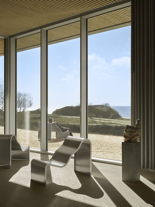 Muuto Banc Dream view, 100 cm, acier brossé, image décorative