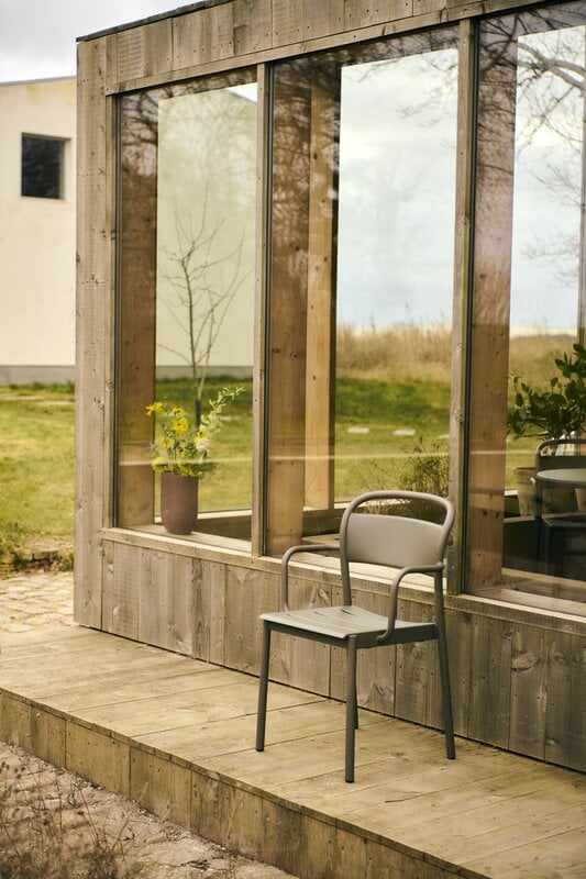 Muuto Linear Steel sillón, topo, imagen de decoración