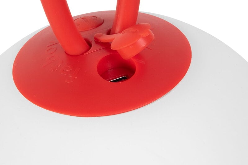 Fatboy Bolleke x Boris portable lamp, red, decoration image