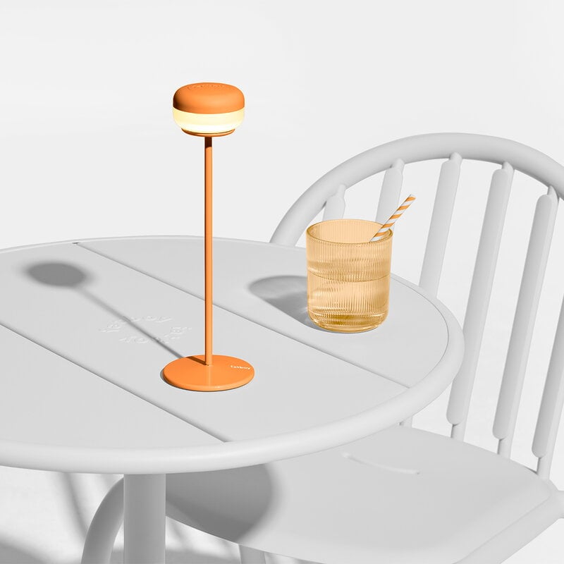 Fatboy Cheerio lampe de table sans fil, orange ensoleillé, image décorative