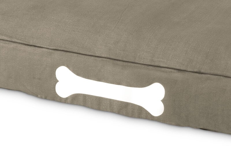 Fatboy Doggielounge, iso, recycled canvas taupe grey, sisustuskuva