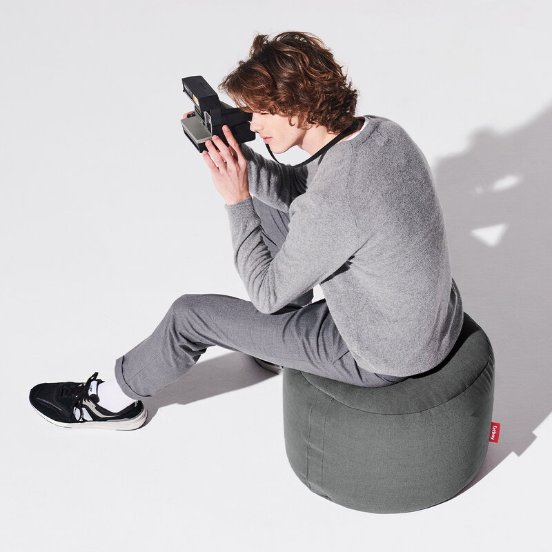 Fatboy Point Recycled Canvas rahi, charcoal grey, sisustuskuva