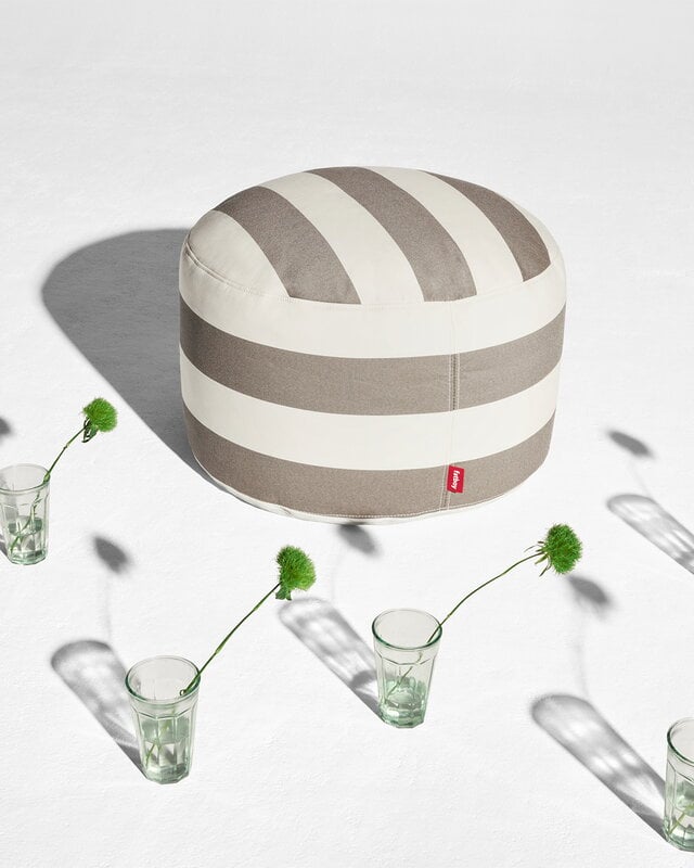 Fatboy Point Large Outdoor pouf, stripe cacao, decoration image