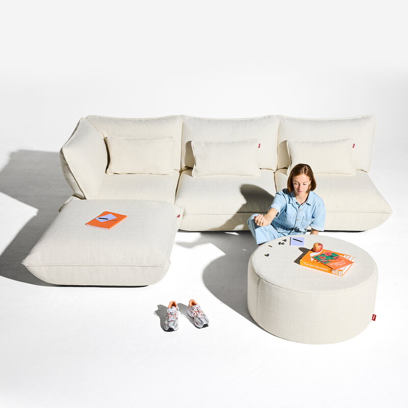 Fatboy Puff Recycled pillow, bouclé creme, decoration image