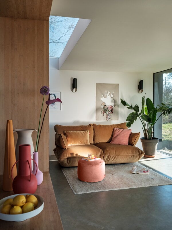 Fatboy Point Velvet Recycled pouf, rose quartz, decoration image