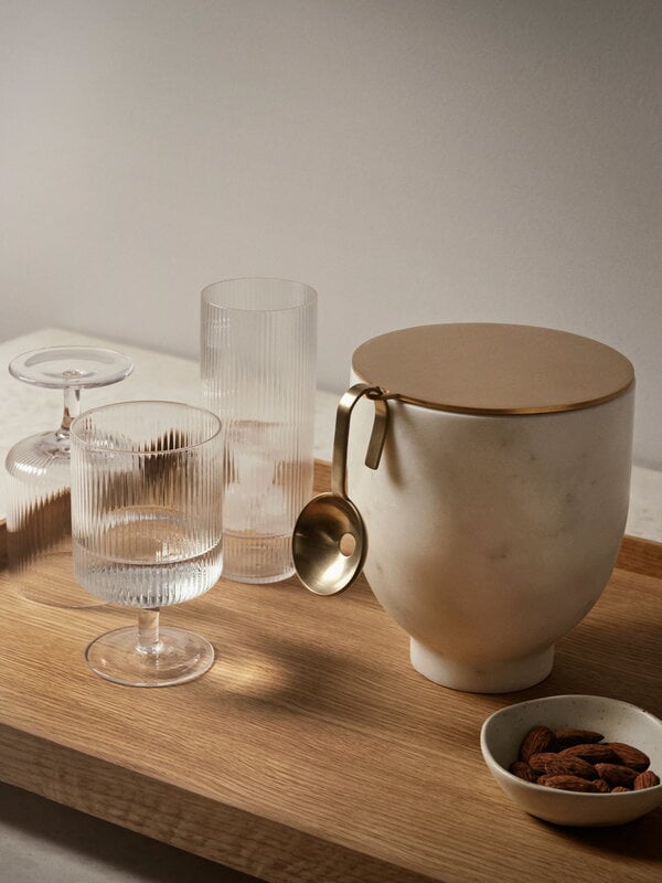 Ferm Living Ripple viinilasit, 2 kpl, kirkas, näkymä 5