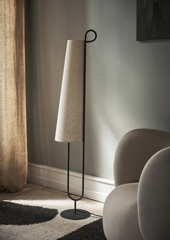 Ferm Living Ancora lattiavalaisin, musta - luonnonvärinen, näkymä 5