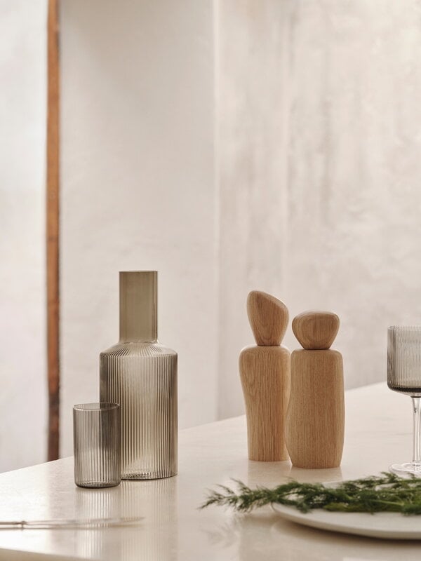 Ferm Living Pebble grinder, oak, decoration image