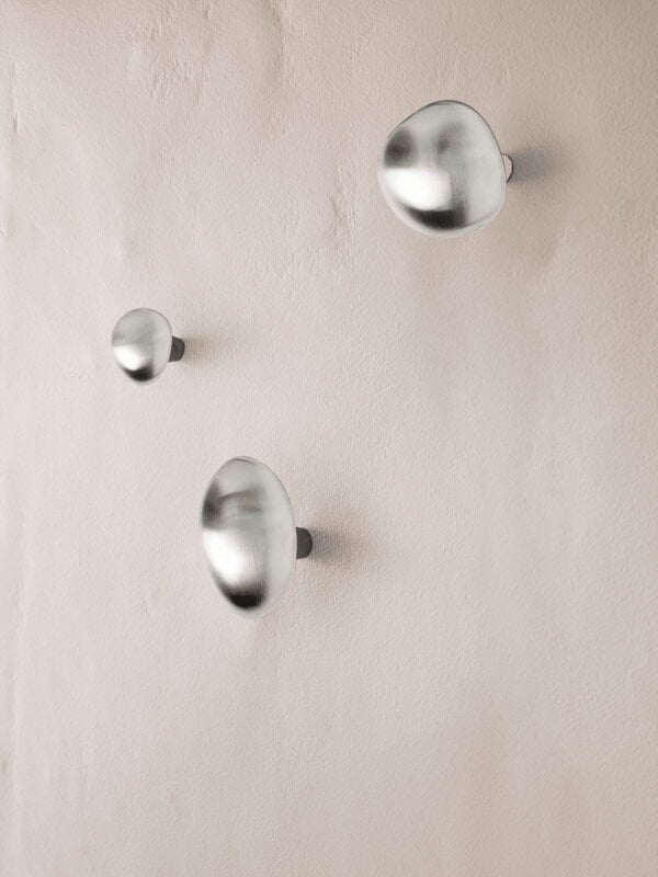 Ferm Living Appendiabiti Mushroom, acciaio inox spazzolato, immagine decorativa