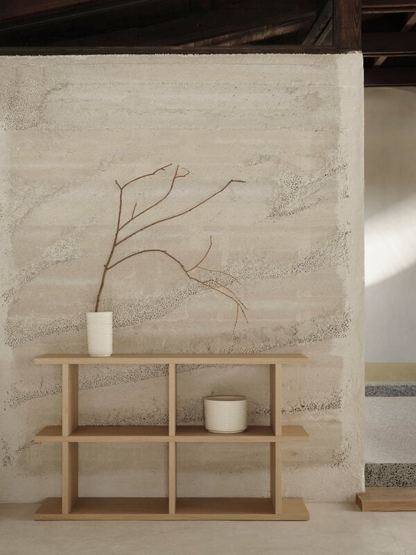Ferm Living Kona estantería 2x2, roble natural, imagen de decoración