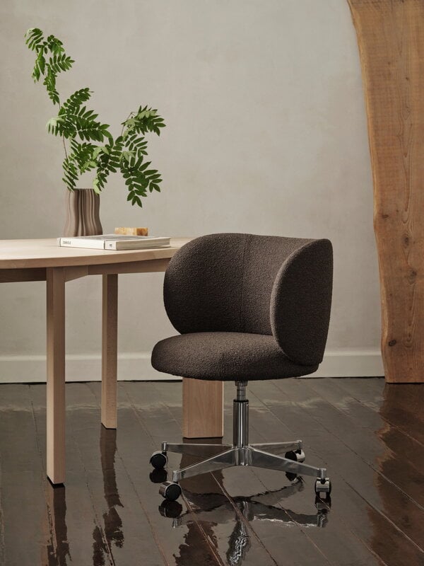 Ferm Living Bureau Tarn, hêtre huilé blanc, image décorative